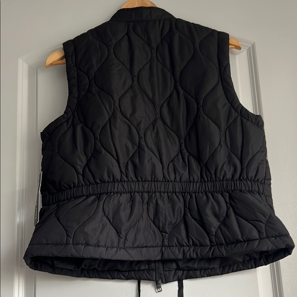 New With Tags Black Marc New York Puffer Vest Size Medium - Picture 6 of 8